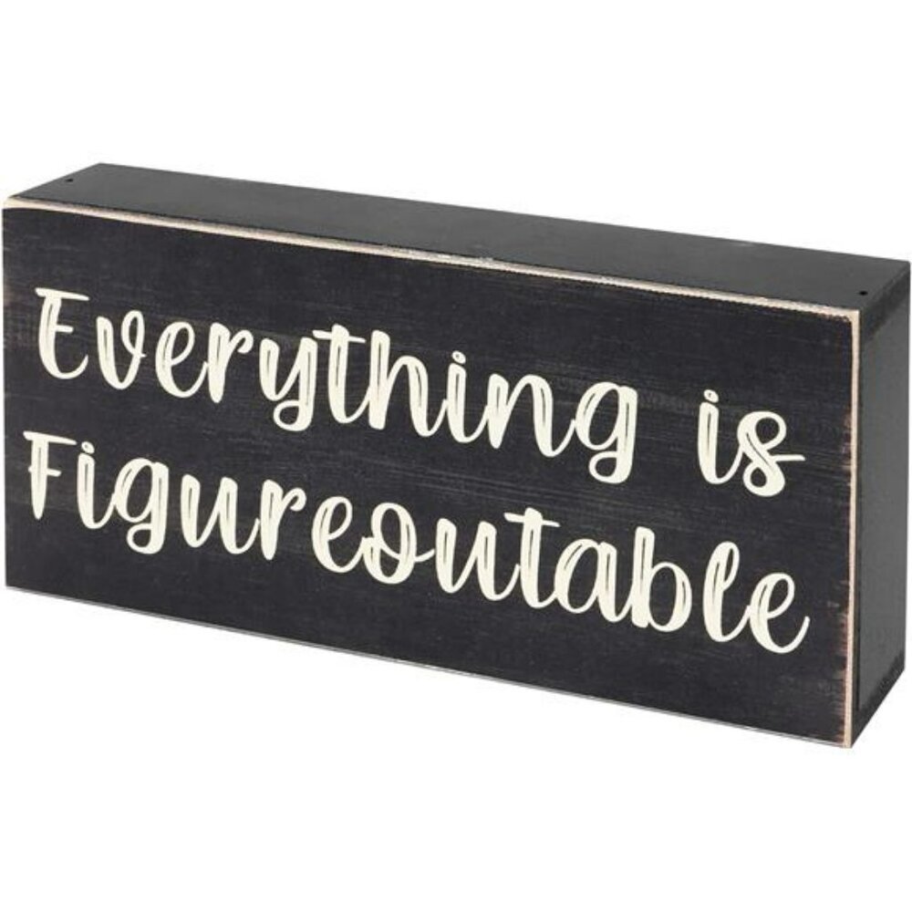 Inspirational wooden desk sign office decor farmhouse wall art motivational gift